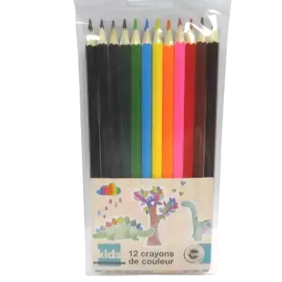 12 crayons de couleurs assorties Affaire À Saisir