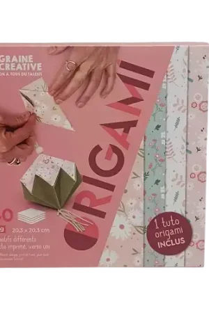 Achetez Aujourd'hui Origami Graine Créative “Fleuris” – 40 feuilles 20,3 × 20,3 cm