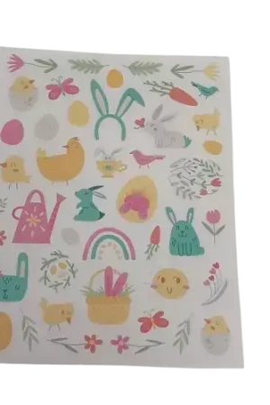 Produit De Marque 2 Planches de Gommettes Pâques Pastel – 88 pièces