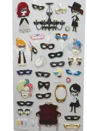 Stickers Bal Masqué APLI – Décorations créatives Livraison Express