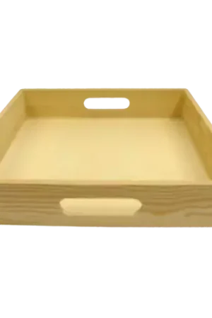 Prix Réduit Plateau en Bois à Décorer – Carré ou Rectangle Ajouré