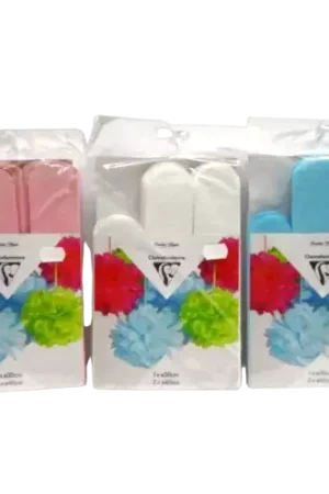 Bon Plan Fleurs Pompons Papier de Soie Clairefontaine – 3 Coloris