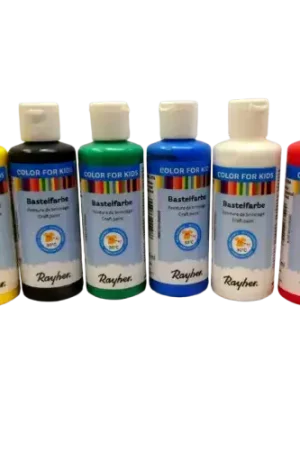 Peinture pour Enfant 6 x 80 ml RAYHER Jusqu'à Épuisement Des Stocks