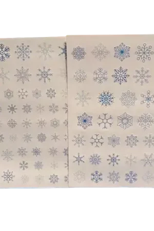 Offre Spéciale Lot de 2 Planches de Gommettes Flocons – 92 Stickers