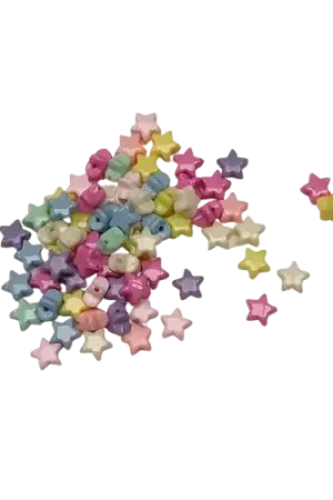 Jusqu'à Épuisement Des Stocks Perles Acryliques Étoiles Pastels – 40 g