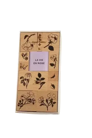 Tampons Bois "La Vie en Rose" – RICO DESIGN Remise