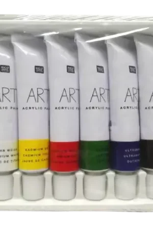 Petit Prix Lot 6 tubes peinture acrylique 12 ml RICO Design