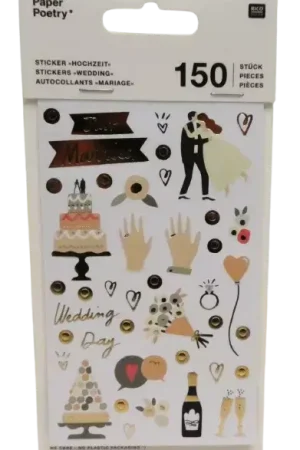 Autocollants "Mariage" RICO DESIGN Paper Poetry Marque