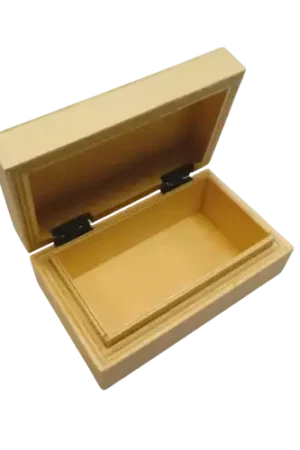 Nouvelle Collection Boîte rectangulaire en bois 6 x 3,7 x 10 cm à décorer