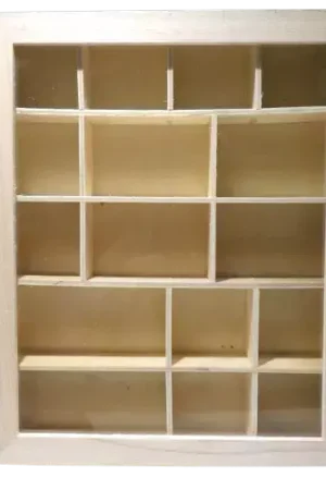 Vitrine en bois ARTEMIO 28 x 23 x 4 cm Retour Gratuit