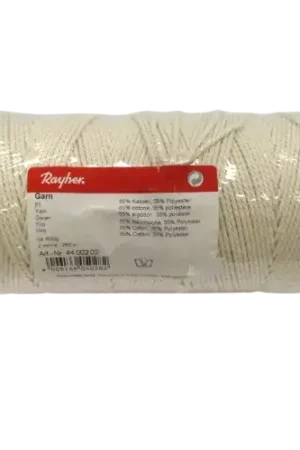 Cordon en coton écru 2 mm x 260 m Rayher Solde