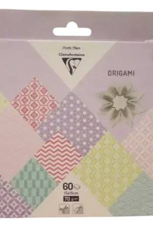 Usine Directe Papier Origami Printemps 15 x 15 cm – 60 Feuilles Clairefontaine