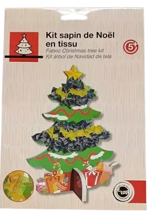 Meilleur Choix Kit sapin de Noël en tissu 19,5 cm