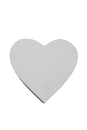 Cœur Blanc en Papier Mâché – DECOPATCH 12 cm Expédition Rapide