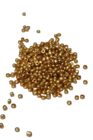 Offre Exclusive Perles de rocailles dorées 2 mm – 15 g, 100 g ou 500 g