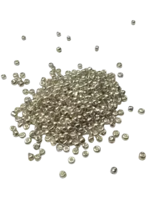 Marque Perles de rocailles argentées 2 mm – 15 g, 100 g ou 500 g