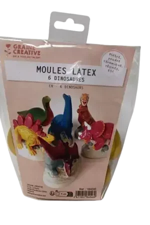 Bon Marché Moules latex dinosaures Graine Créative – Lot de 6