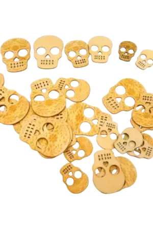 Embellissements Bois Tête de Mort Viva La Vida ARTEMIO – 30 pièces Commande En Gros