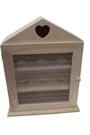 Nouvel Arrivage Armoire à Œufs Cœur en Bois 26 cm