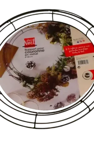 Soldes Couronne en Métal 30 cm – Support DIY