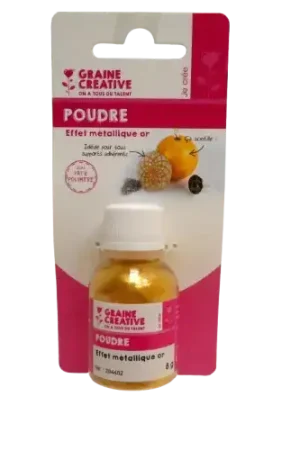 Poudre Dorée ou Argentée Effet Métallique 8 g GRAINE CREATIVE Offre Du Jour