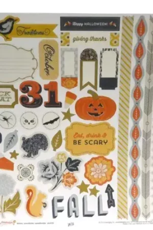 Planche de stickers Halloween INNSPIRO 30 x 30 cm Acheter Direct