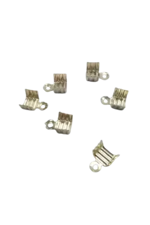 Achetez Aujourd'hui Embouts pinces lacets argentés 6 x 4 mm