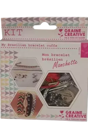 Kit Bracelet Brésilien Manchette “Bling Bling” GRAINE CREATIVE Quantité Limitée