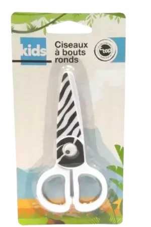 Ciseaux Enfants – 2 Modèles au Choix Zèbre ou Girafe Haute Qualité