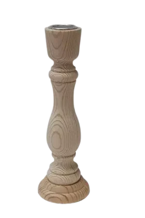 Bougeoir en bois 5,5 x 17,5 cm Certifié