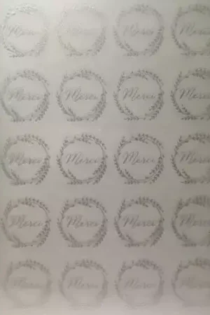 Stickers Décalcomanies "Merci" Artemio – Divers Coloris Bon Plan