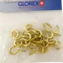 Crochets Ouverts à Visser Glorex Argenté ou Doré – 2 Tailles Commander Vite