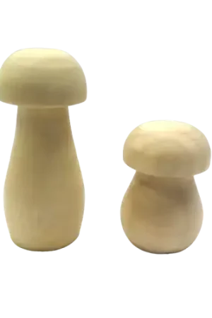 Champignons en Bois à Décorer – 2 Tailles au Choix Produit De Marque