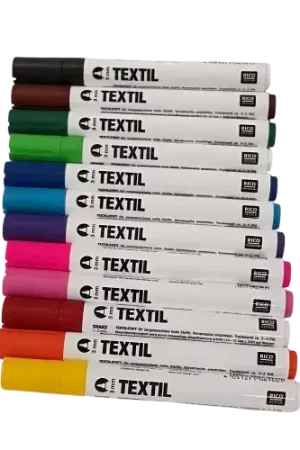 Marqueurs Textiles clairs 3 mm – Rico Design – Coloris au Choix Seulement Aujourd'hui