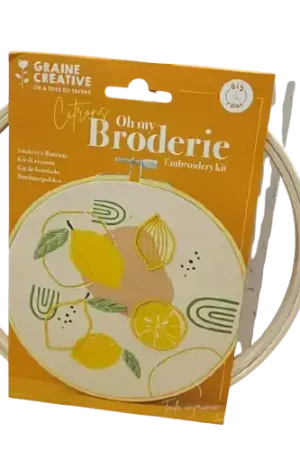 Kit de broderie "Citrons" – Graine Créative Dernière Chance