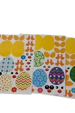 Gommettes poussins x130 – 3 planches différentes Must-Have
