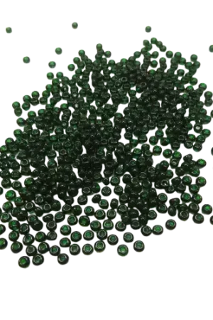 Perles de rocailles vertes foncé – 2 mm – 15 g, 100 g ou 500 g Prix Réduit
