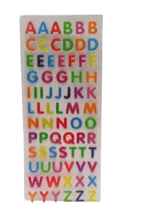 Stickers Alphabet ou Chiffres Colorés – 2 Modèles Remise