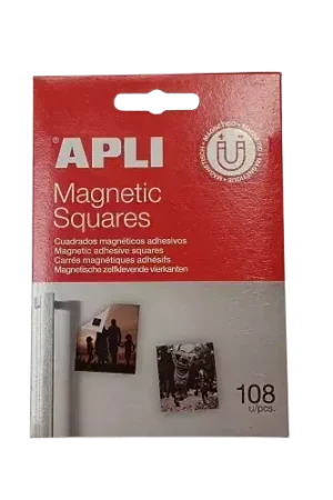Meilleur Choix Carrés magnétiques adhésifs APLI – 108 pièces