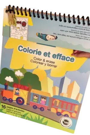 Satisfait Ou Remboursé Carnet d’Activités Réutilisable pour Enfants – Jeux et Dessins Effaçables