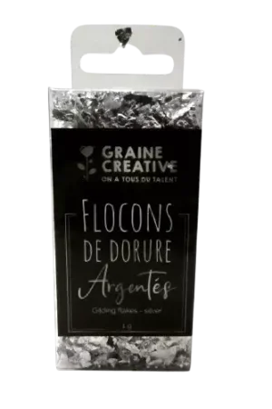Flocons de Dorure Argentés 1 g – GRAINE CRÉATIVE Prix Choc