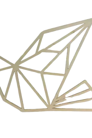 Oiseau en Bois décoratif Origami – 25 cm Seulement Aujourd'hui