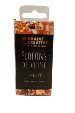 Flocons de Dorure Cuivrés 1 g – GRAINE CRÉATIVE Dernière Chance