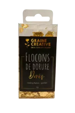 Flocons de Dorure Dorés 1 g – GRAINE CRÉATIVE Prix Réduit