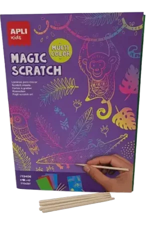 Nouveauté Cartes à Gratter Colorées x8 APLI