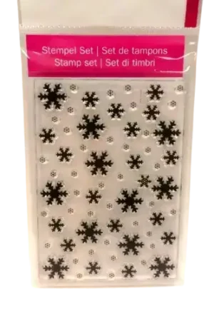 Pas Cher Tampon Transparent Flocons de Neige EFCO 0,3 à 1,3 cm