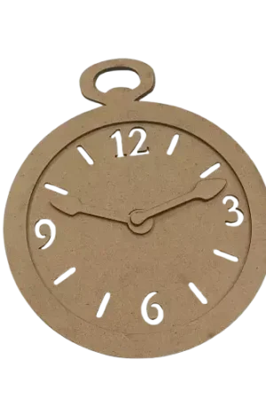 Commander Vite Horloge Décorative en Bois MDF 15 cm STAMPERIA