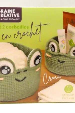 Kit 2 Corbeilles en Crochet GRAINE CREATIVE – DIY Prix Cassé