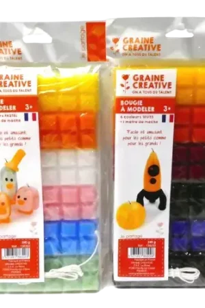 Produit De Marque Cire pour Bougies à Modeler GRAINE CREATIVE – 240 g – 3 Coloris au Choix