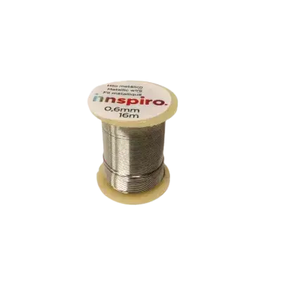 Vente Directe Fil de cuivre argenté 0,6 mm x 16 m INNSPIRO
